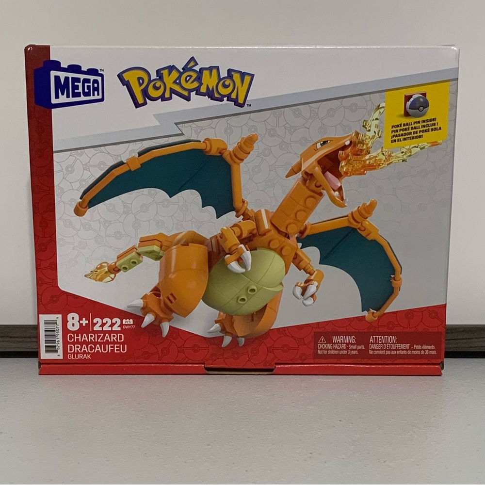 MEGA Pokemon Charizard Building Set-New